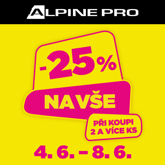 ALPINE PRO: 25 % sleva při koupi 2 a více kusů